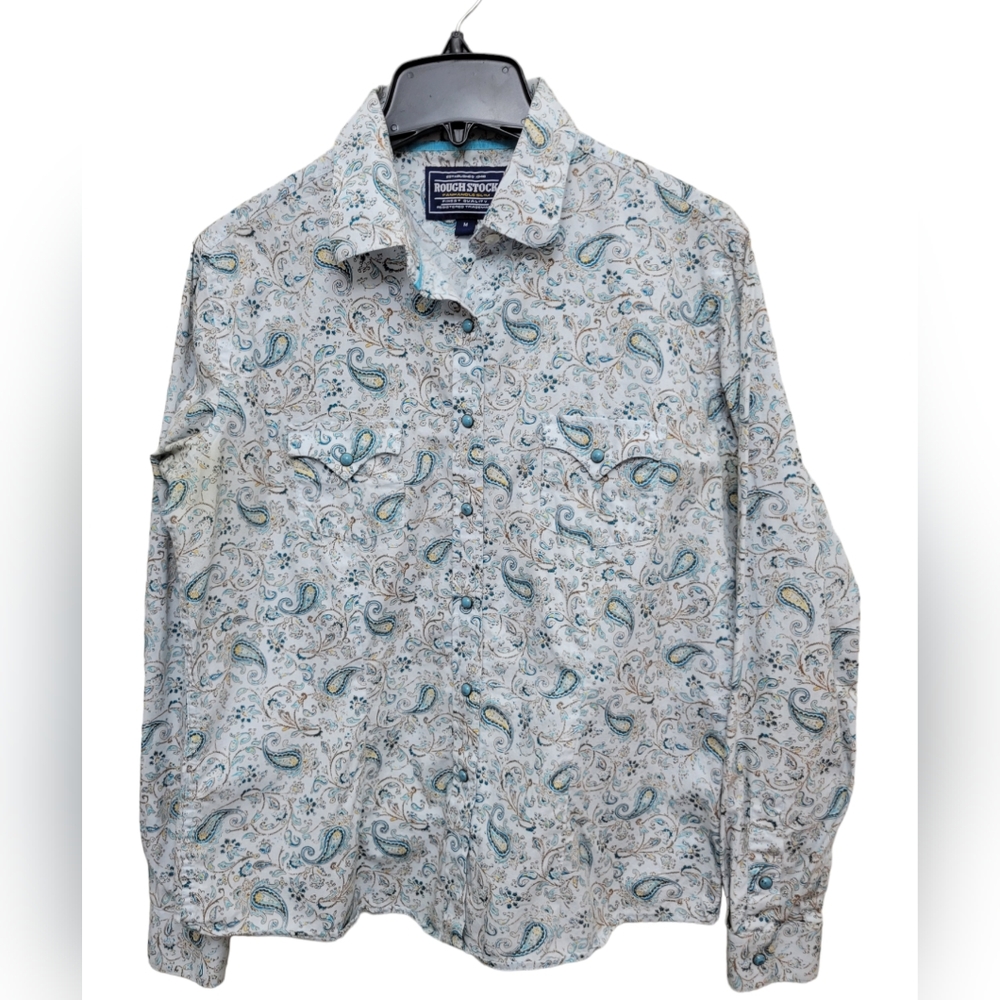 Rough Stock, Women's Snap Button, Size M
